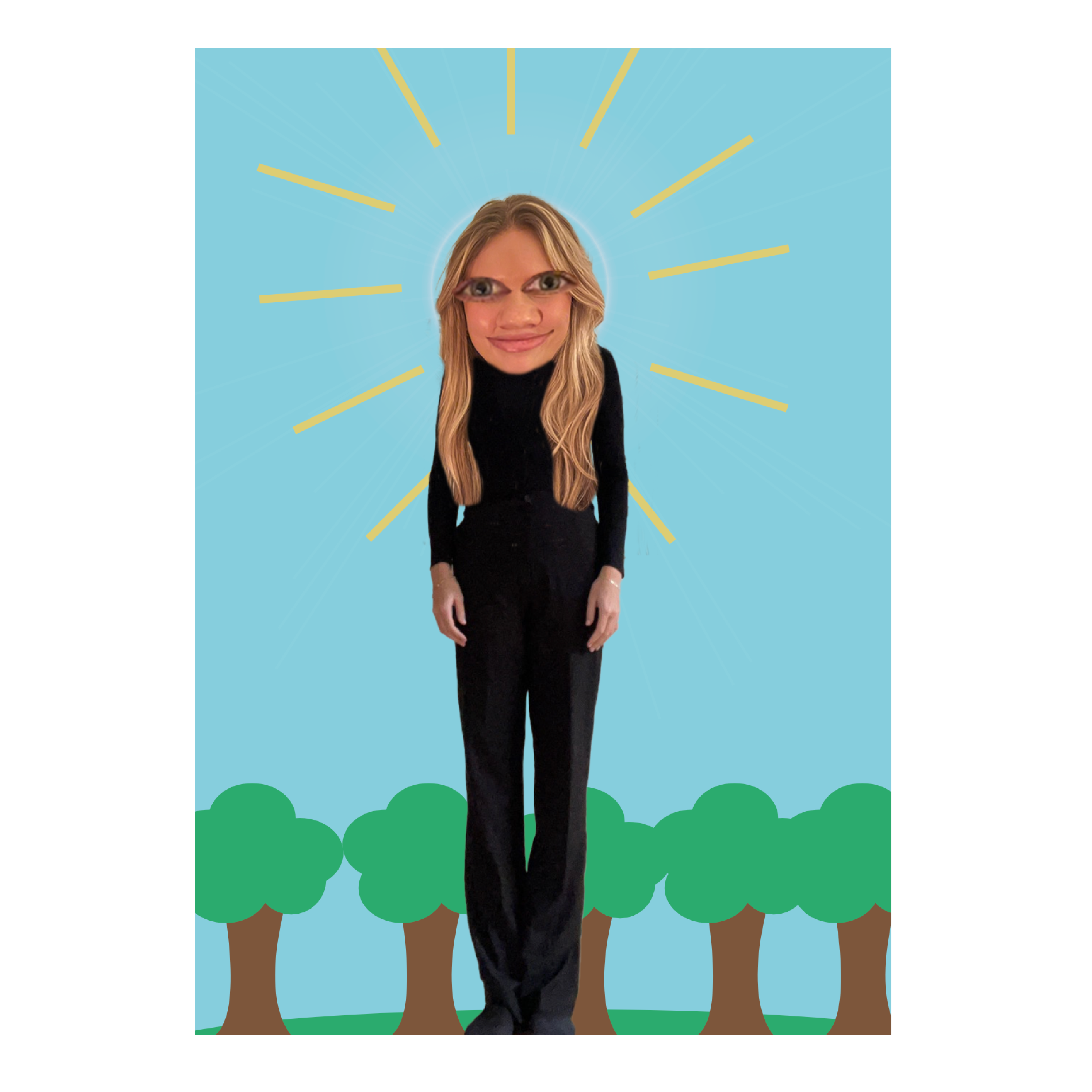 Lustigt självporträtt